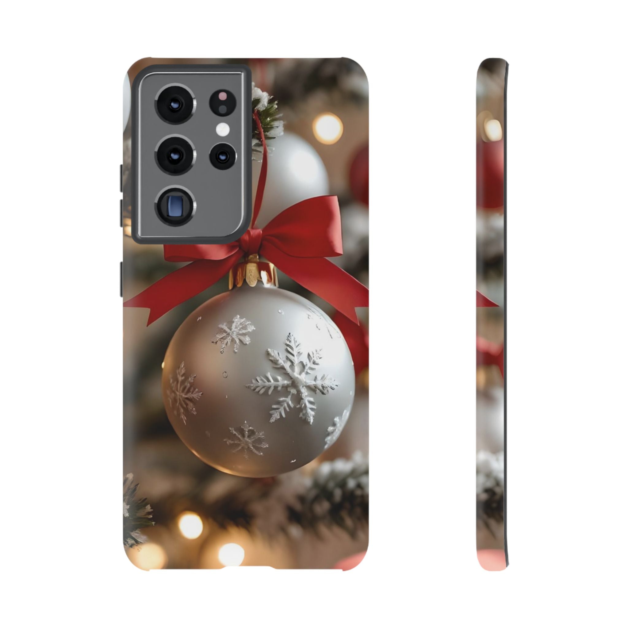 Christmas Phone Case with Seasonal Ornament Design, Festive Mobile Cover, Holiday Gift for Friends and Family, Winter Accessories, [...]
