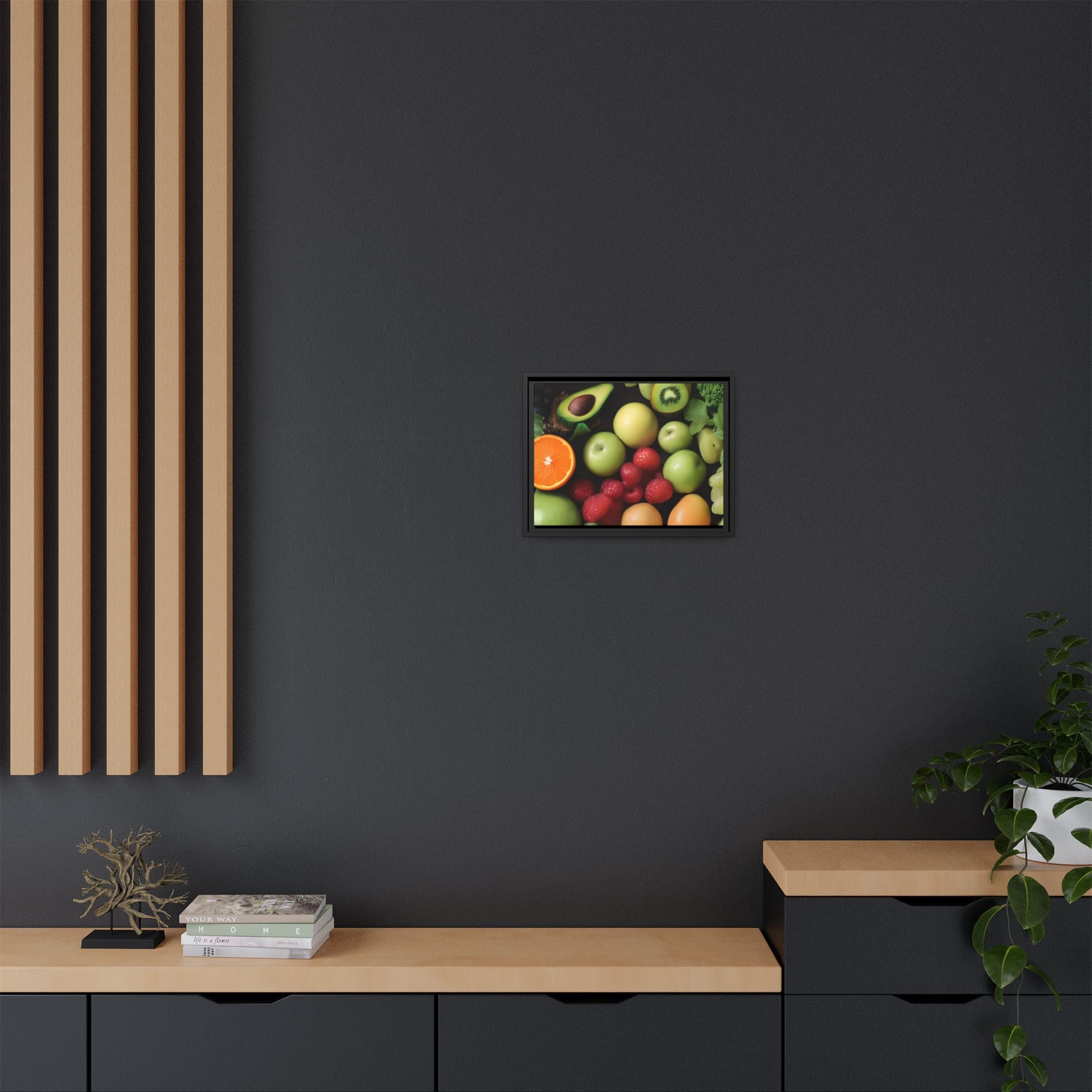 Fresh Fruit Mix Print, Framed Canvas