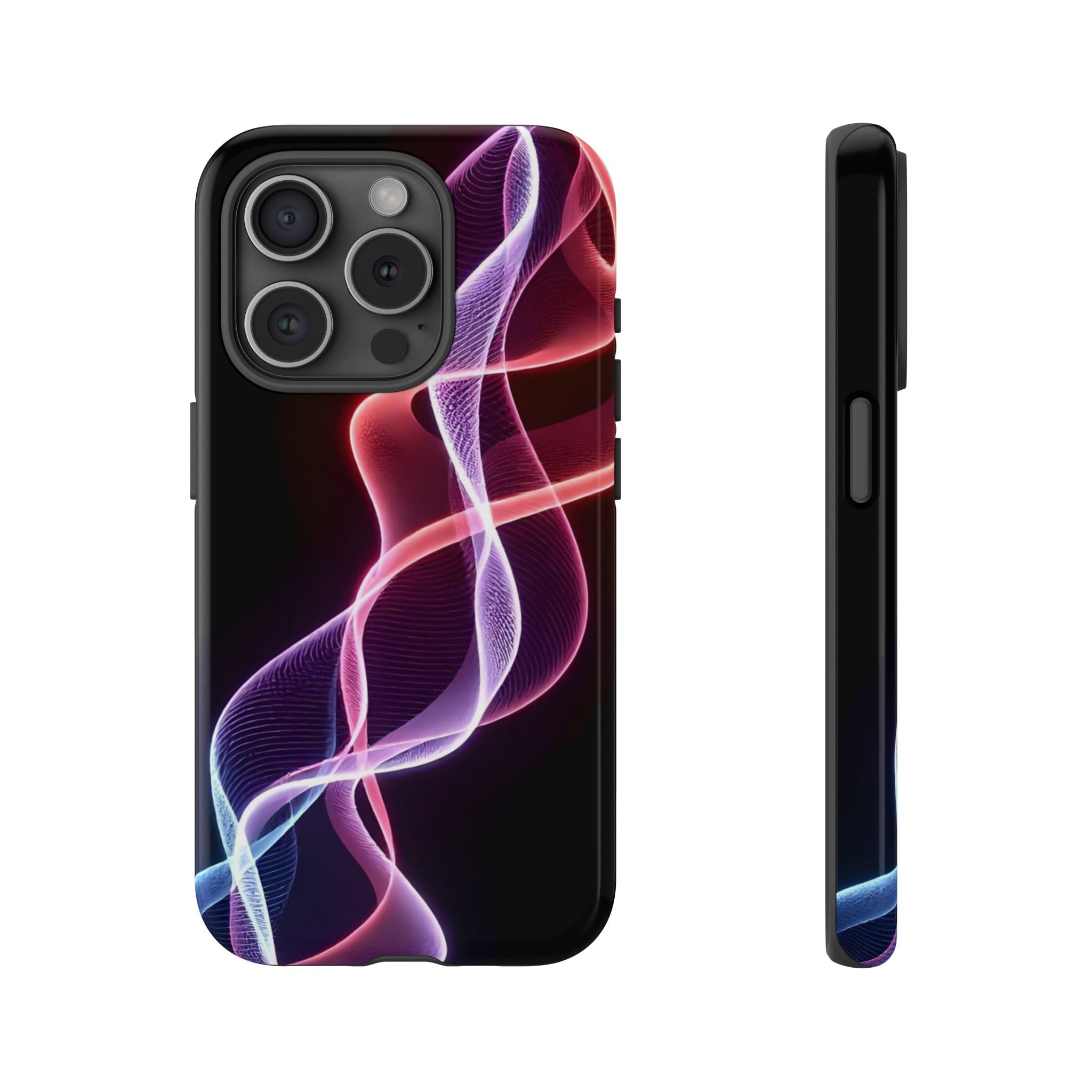 Stylish Phone Case with Vibrant Wave Design, Tough Cases, Phone Accessories, Unique Gift, Trendy Tech, Fashionable Protection