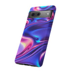 Coque de téléphone vibrante avec motif de vagues colorées, coque robuste et élégante, cadeau unique pour elle, accessoires de téléphone