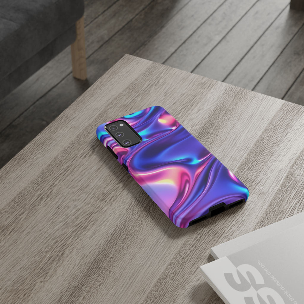 Vibrant Phone Case with Colorful Wave Design, Tough Phone Cover, Stylish Smartphone Case, Unique Gift for Her, Phone Accessories