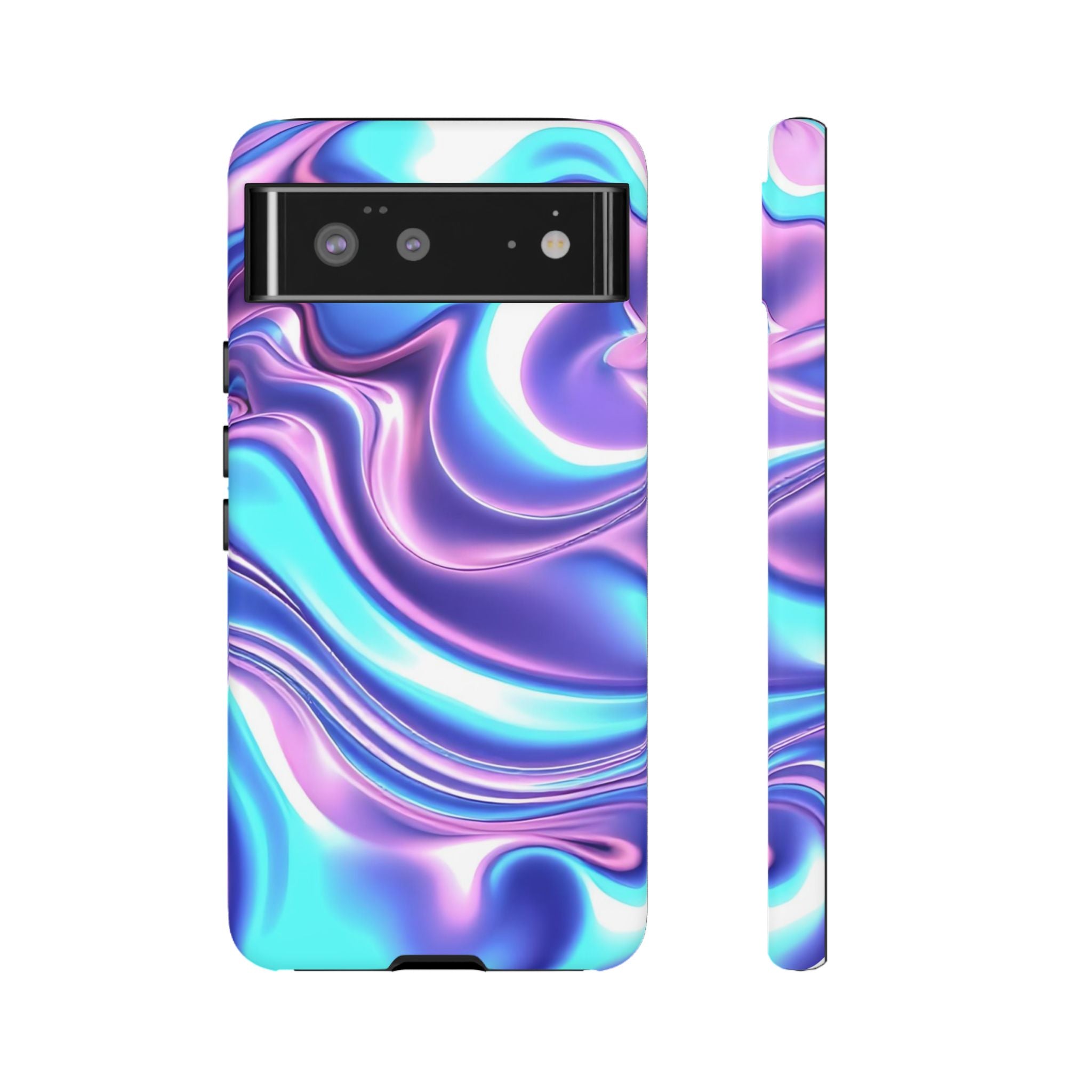 Colorful Phone Case, Tough Case, Swirl Design Phone Cover, Vibrant Phone Accessory, Gift for Her, Trendy Mobile Protection