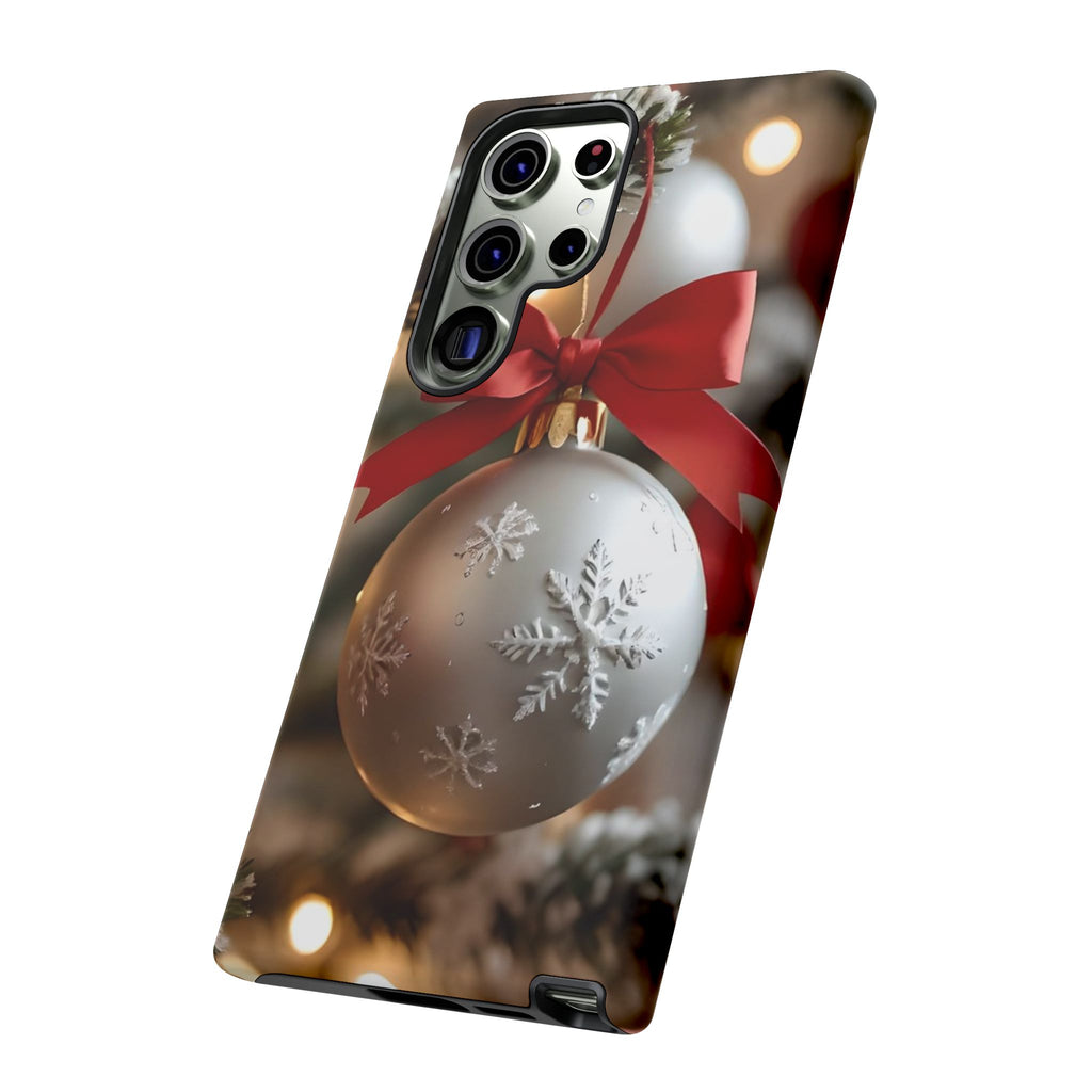 Christmas Phone Case with Seasonal Ornament Design