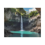 Cascade tropicale pittoresque et paradisiaque, puzzle