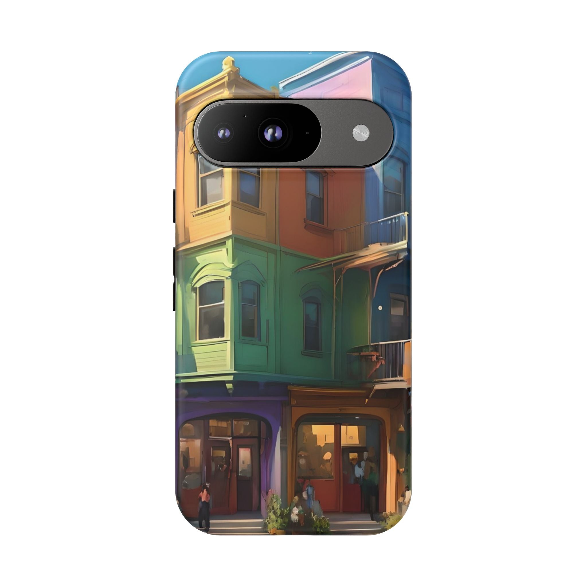 Colorful Phone Case with Artistic Cityscape Design, Tough Phone Cover, Unique Gift for Art Lovers, Vibrant Mobile Accessory, Perfect [...]