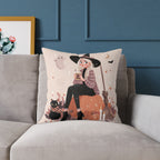 Cozy Witch Fall Design, Decorative Pillow