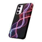 Neon Light Wave Abstract Glow, Phone Case