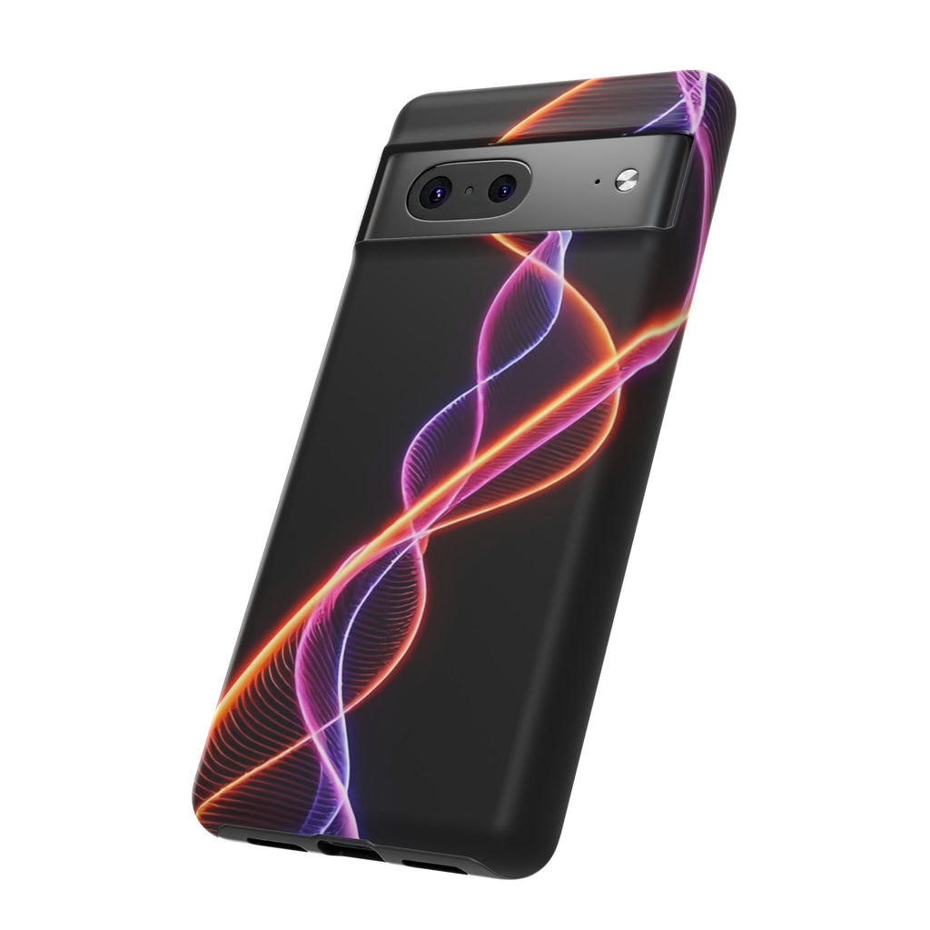 Vibrant Phone Case with Abstract Light Design, Artistic Phone Cover, Modern Tech Accessory, Gift for Tech Lovers, Personalized Phone Case
