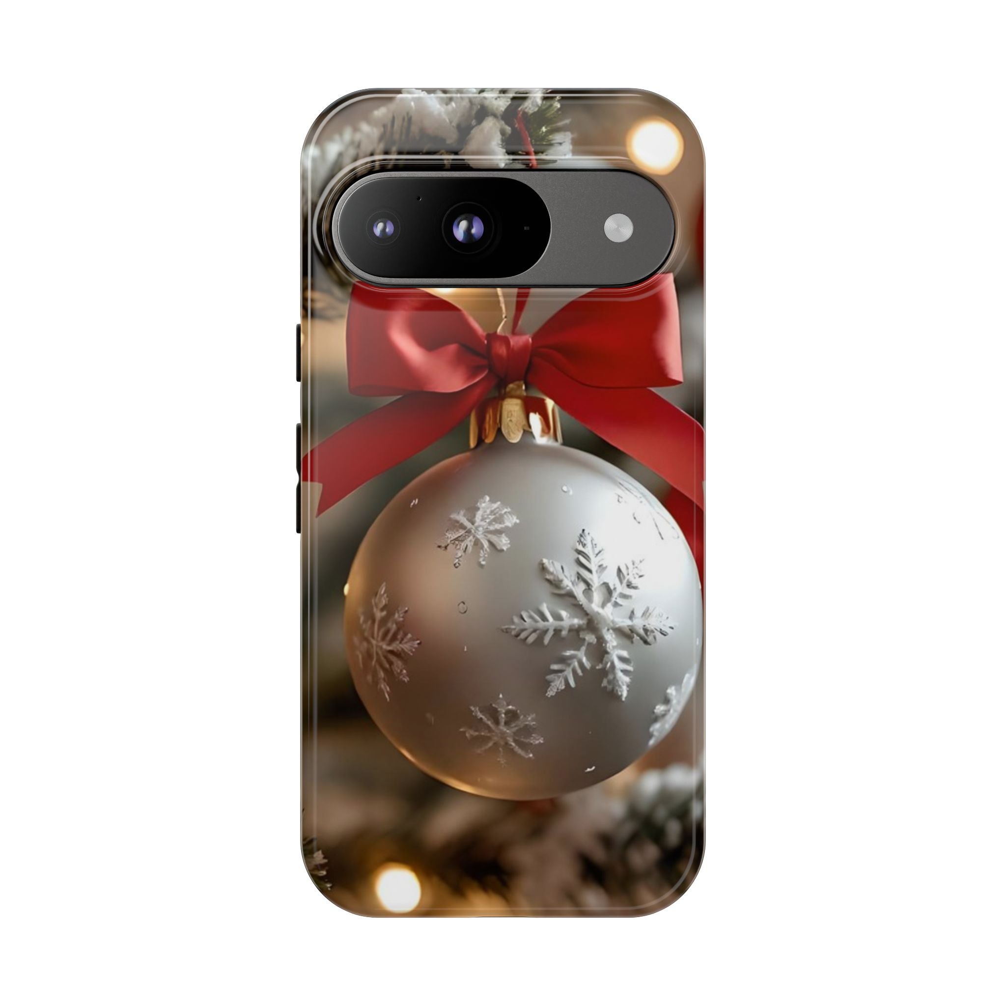 Christmas Phone Case with Seasonal Ornament Design, Festive Mobile Cover, Holiday Gift for Friends and Family, Winter Accessories, [...]