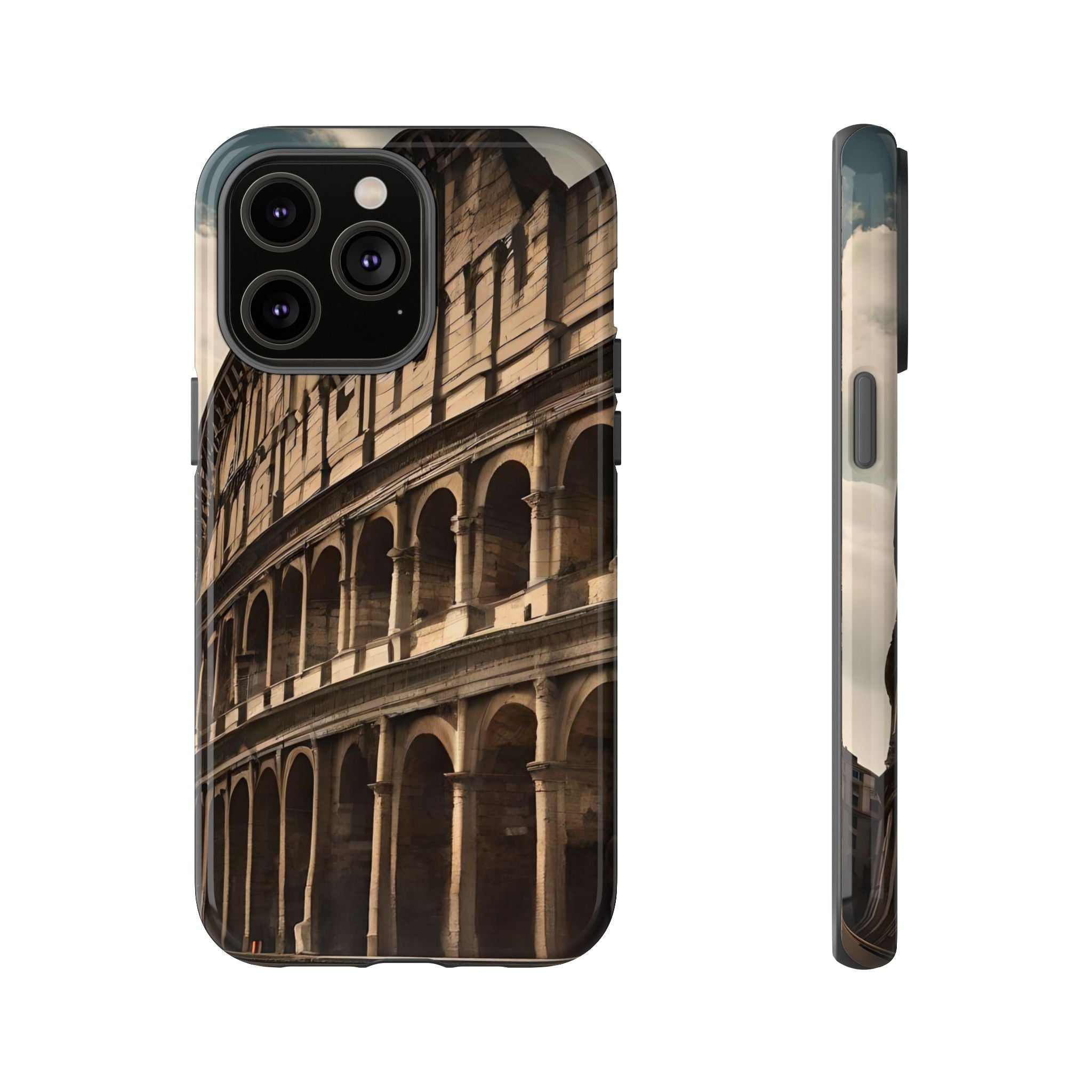 Vintage Colosseum Phone Case, Tough Cases for Travel Lovers, Unique Gift for History Buffs, Protect Your Phone with Style, Vintage Design