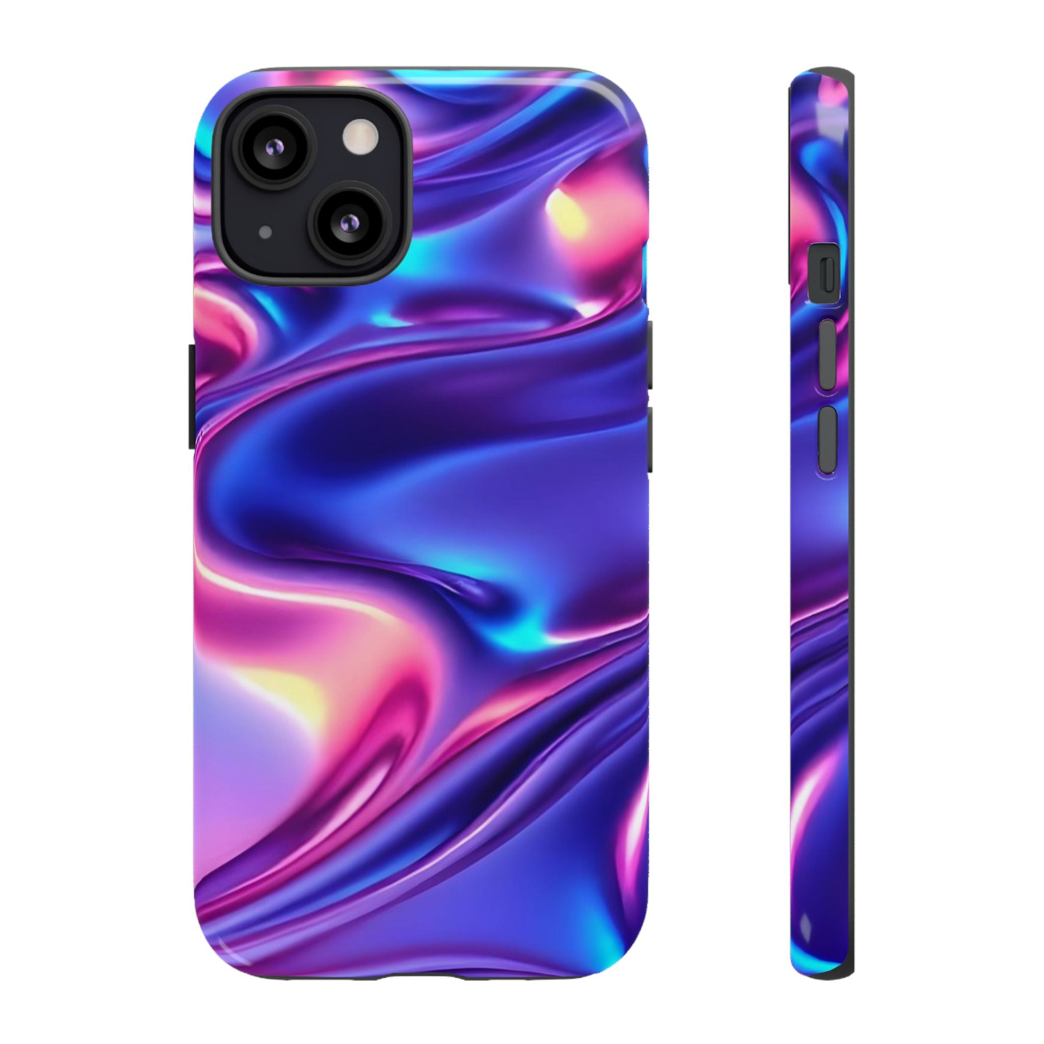 Vibrant Phone Case with Colorful Wave Design, Tough Phone Cover, Stylish Smartphone Case, Unique Gift for Her, Phone Accessories