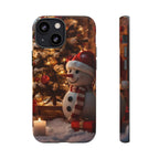 Coque de téléphone de Noël avec bonhomme de neige festif