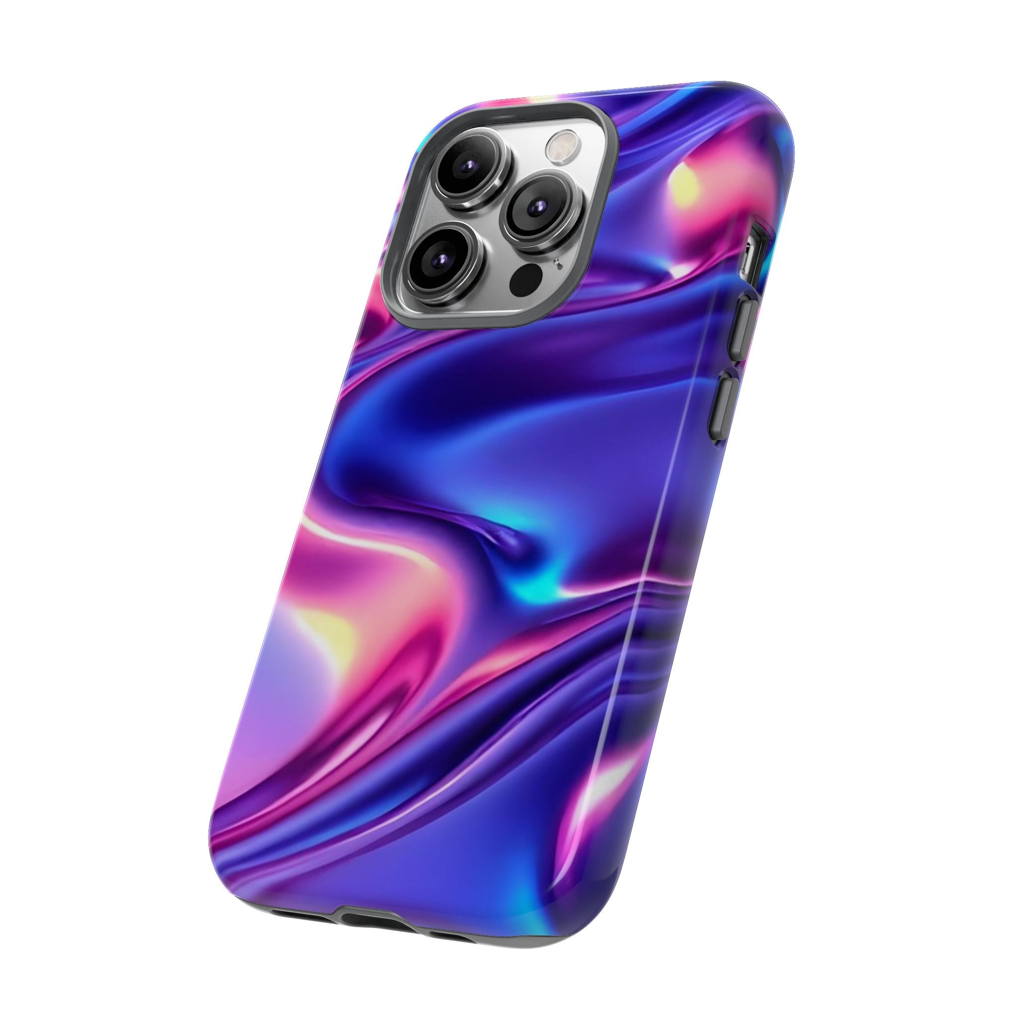 Vibrant Phone Case with Colorful Wave Design, Tough Phone Cover, Stylish Smartphone Case, Unique Gift for Her, Phone Accessories