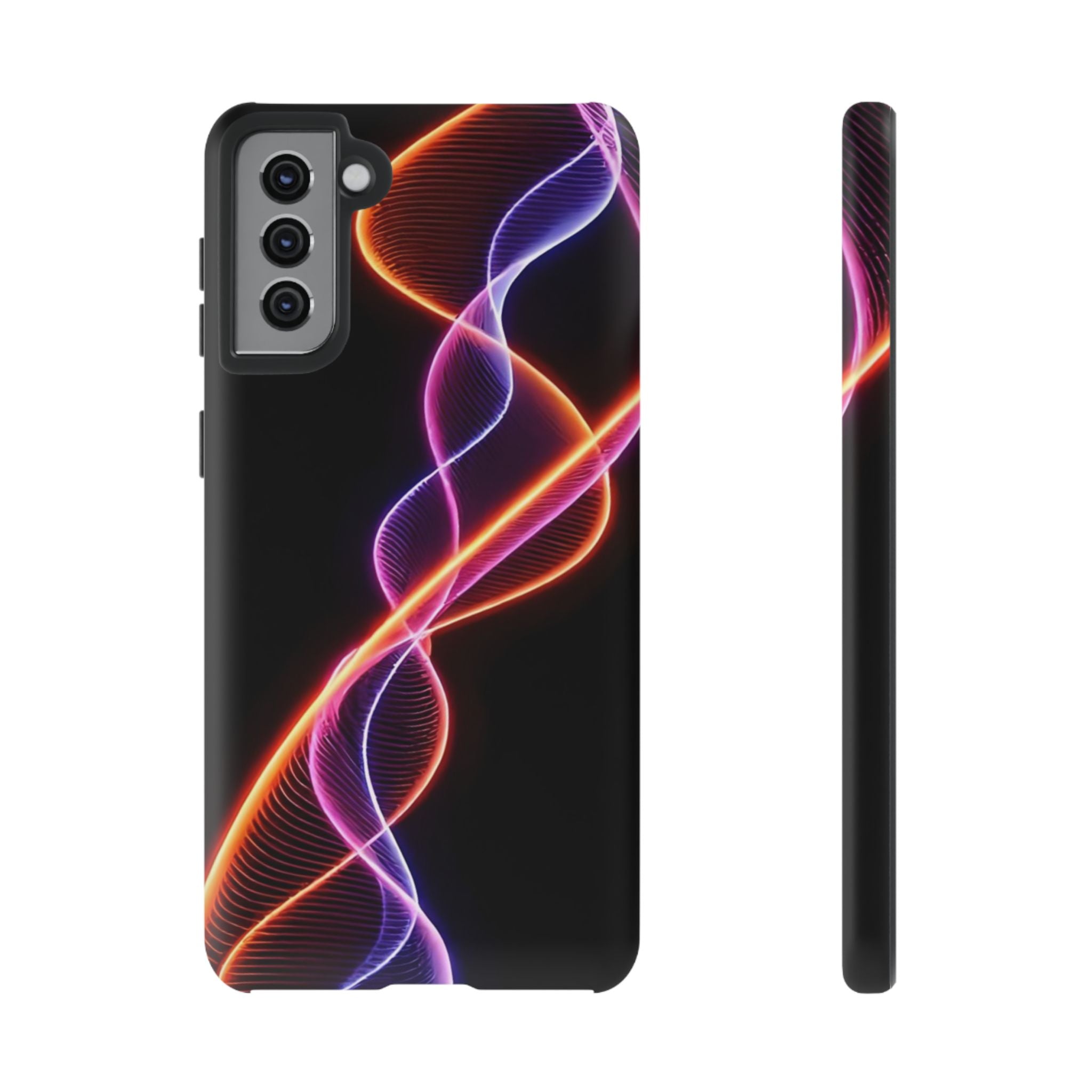 Vibrant Phone Case with Abstract Light Design, Artistic Phone Cover, Modern Tech Accessory, Gift for Tech Lovers, Personalized Phone Case