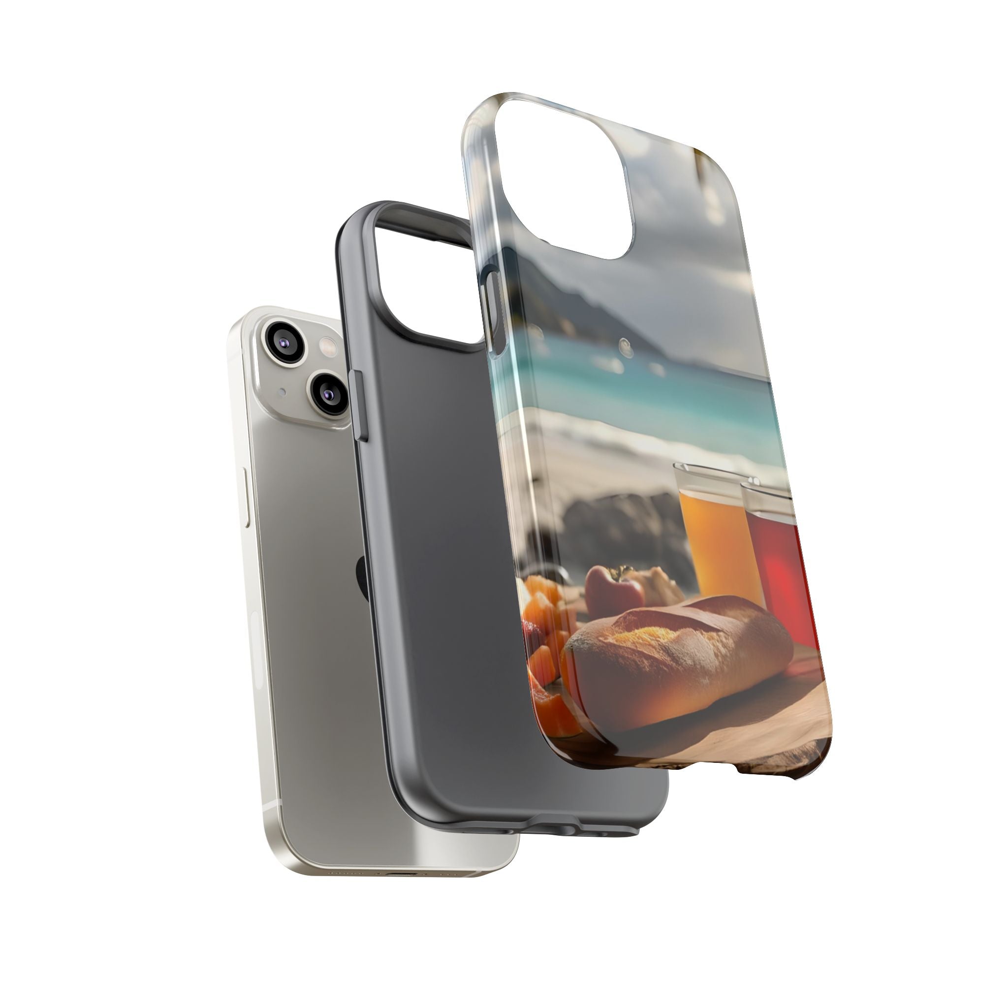 Tropical Beach Picnic View, Phone Case