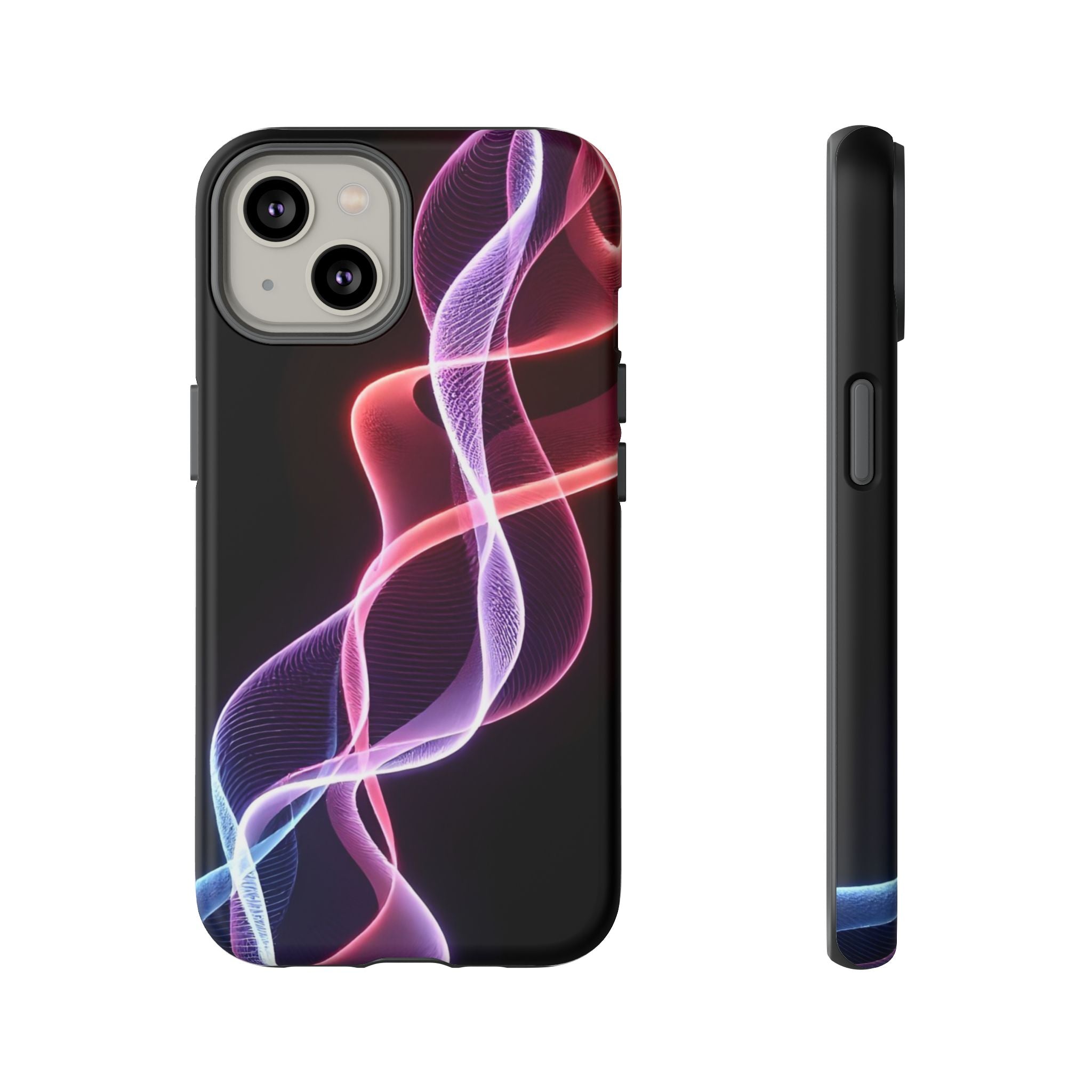 Stylish Phone Case with Vibrant Wave Design, Tough Cases, Phone Accessories, Unique Gift, Trendy Tech, Fashionable Protection