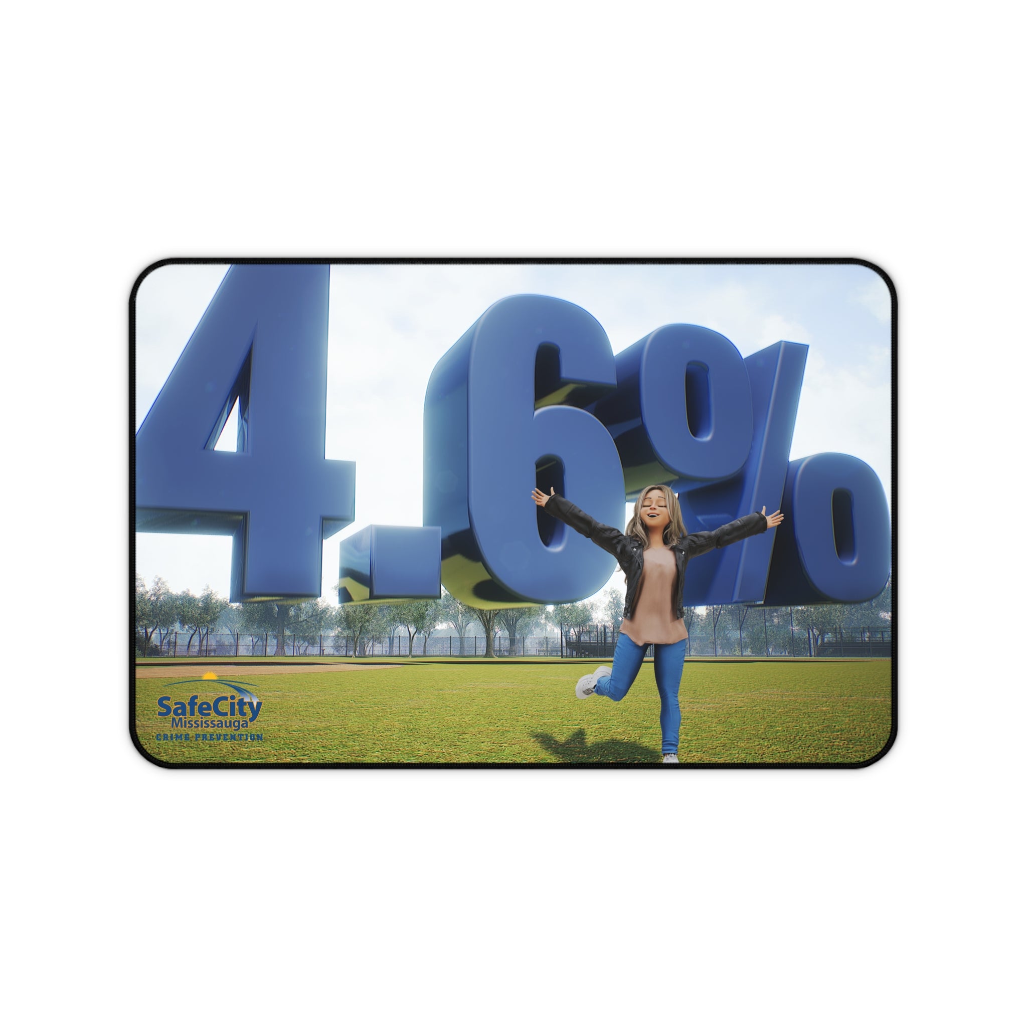 Inspirational Desk Mat with 4.6% Design - Motivational Workspace Decor