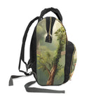 Cute Animal Print Diaper Backpack, Stylish Baby Bag