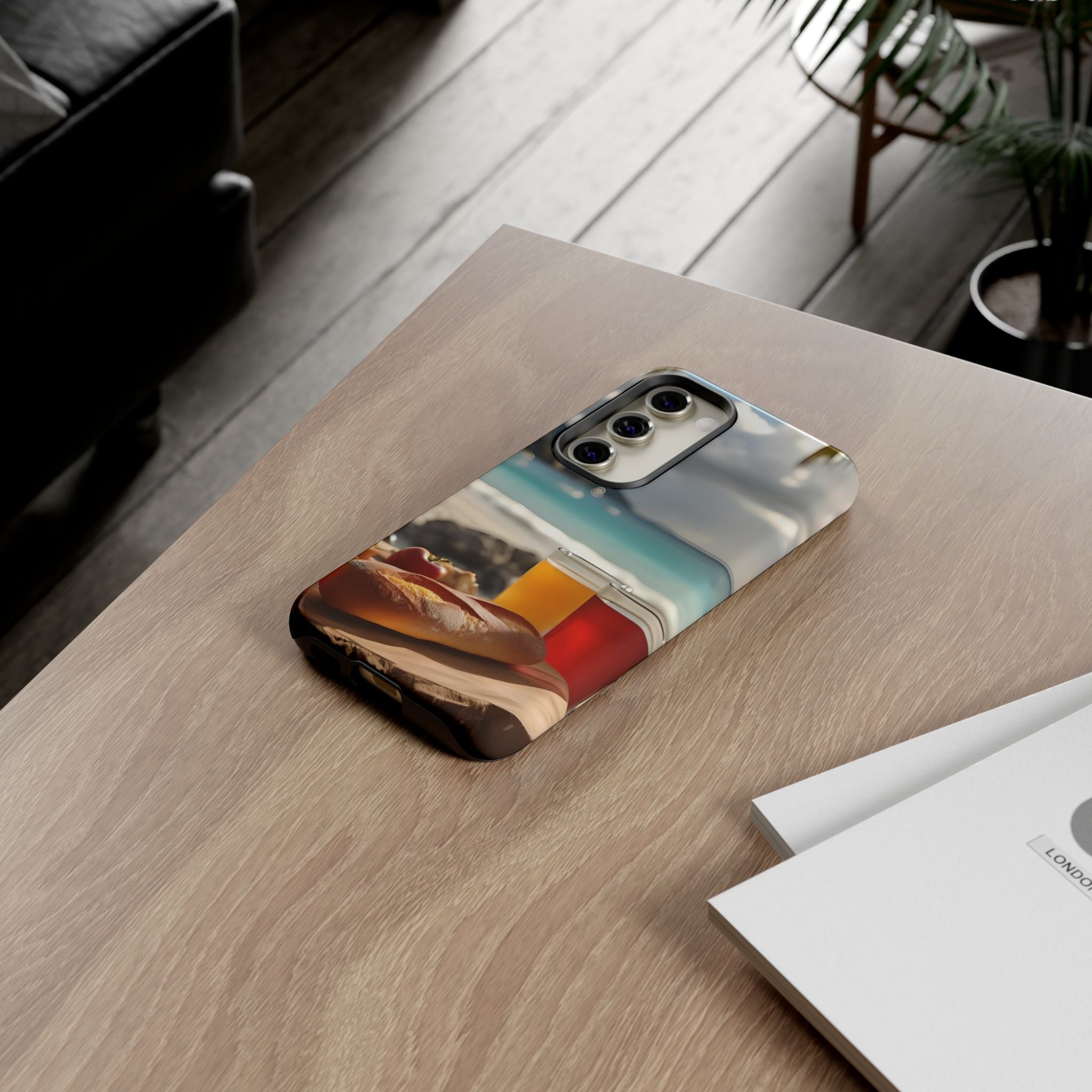 Tropical Beach Picnic View, Phone Case