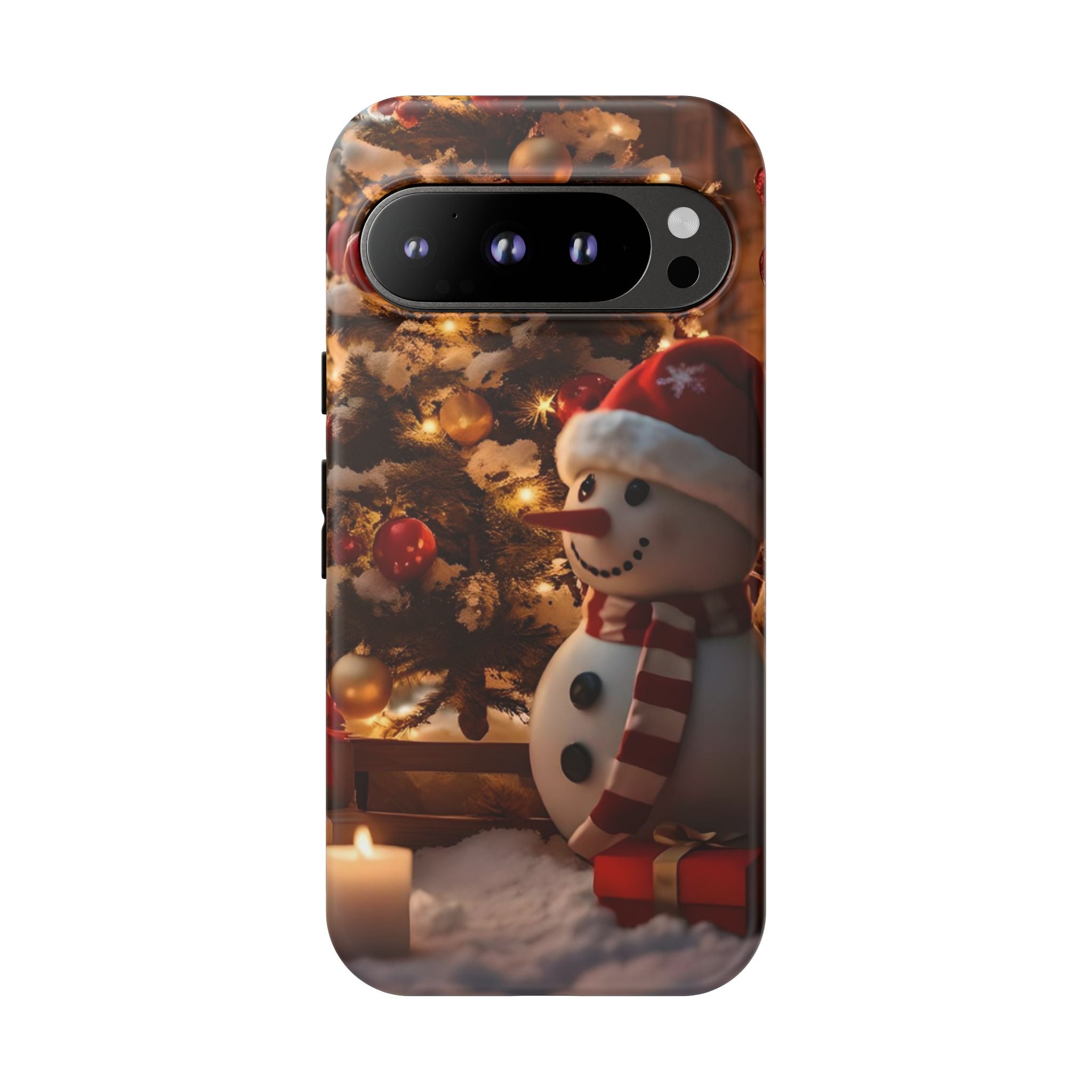 Christmas Snowman Phone Case, Tough Cases Cute Holiday Gift, Winter Aesthetic Phone Cover, Snowman Decor, Christmas Phone Accessories