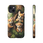 Étui de téléphone à imprimé bébé animal des bois