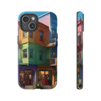 Impression d'art urbain coloré, étui pour téléphone