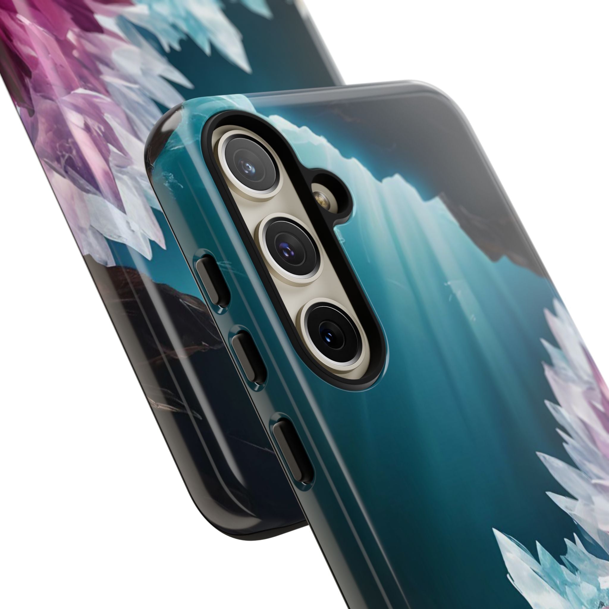 Colorful Crystal Cave Light Beam, Phone Case