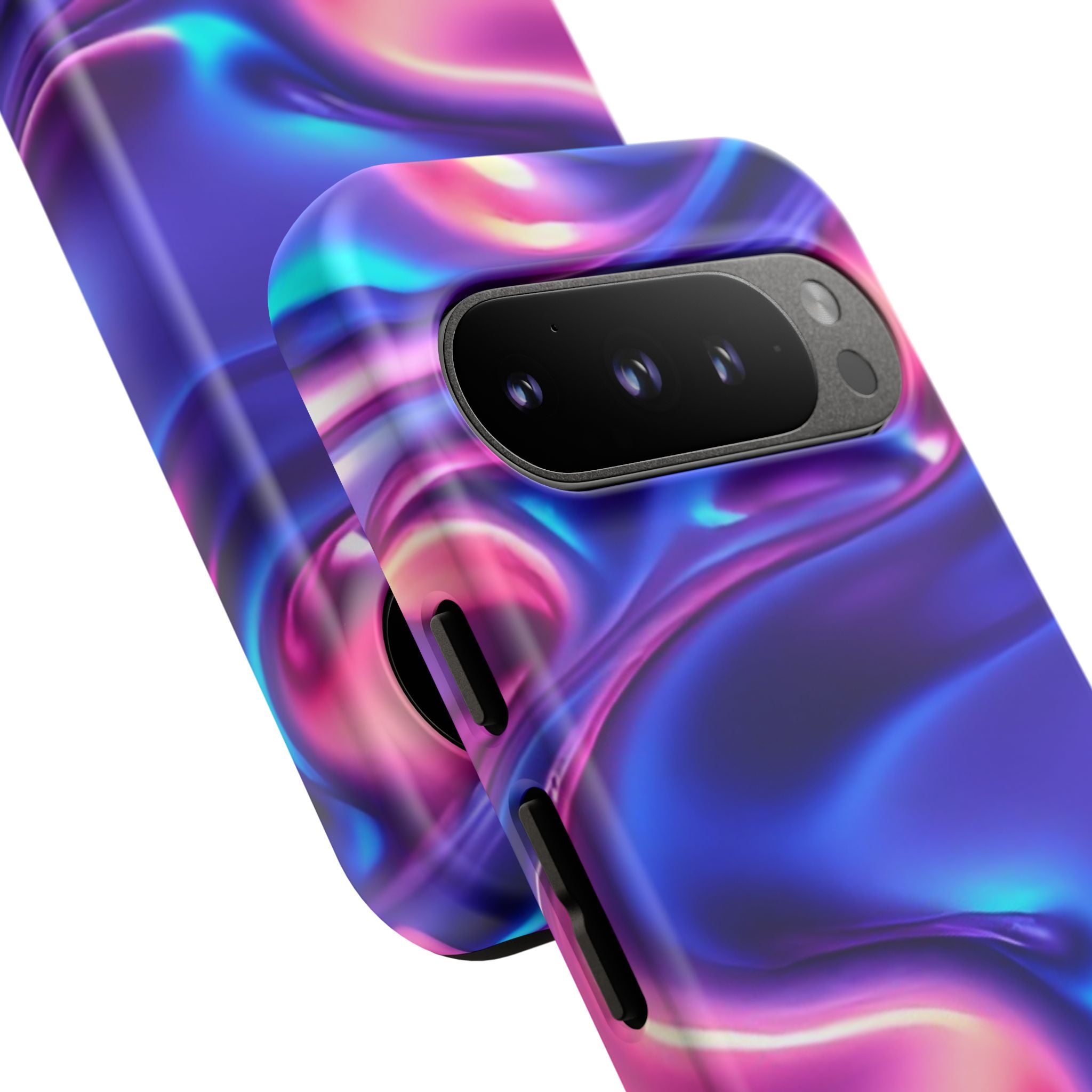 Vibrant Phone Case with Colorful Wave Design, Tough Phone Cover, Stylish Smartphone Case, Unique Gift for Her, Phone Accessories
