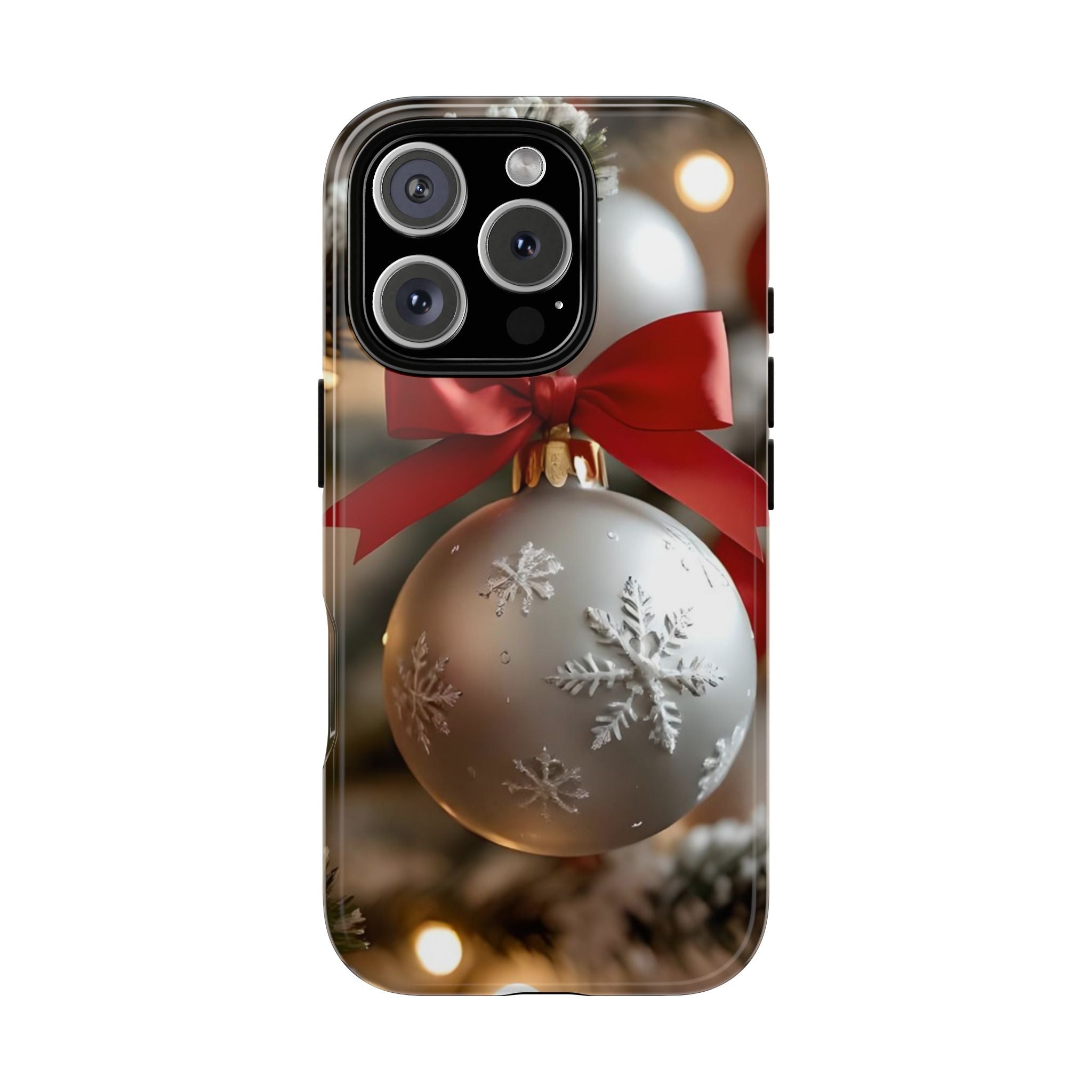 Christmas Phone Case with Seasonal Ornament Design, Festive Mobile Cover, Holiday Gift for Friends and Family, Winter Accessories, [...]