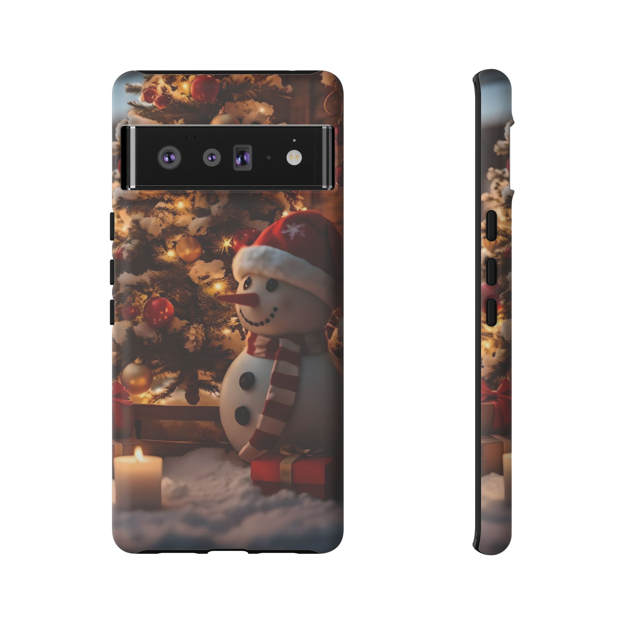 Christmas Snowman Phone Case, Tough Cases Cute Holiday Gift, Winter Aesthetic Phone Cover, Snowman Decor, Christmas Phone Accessories