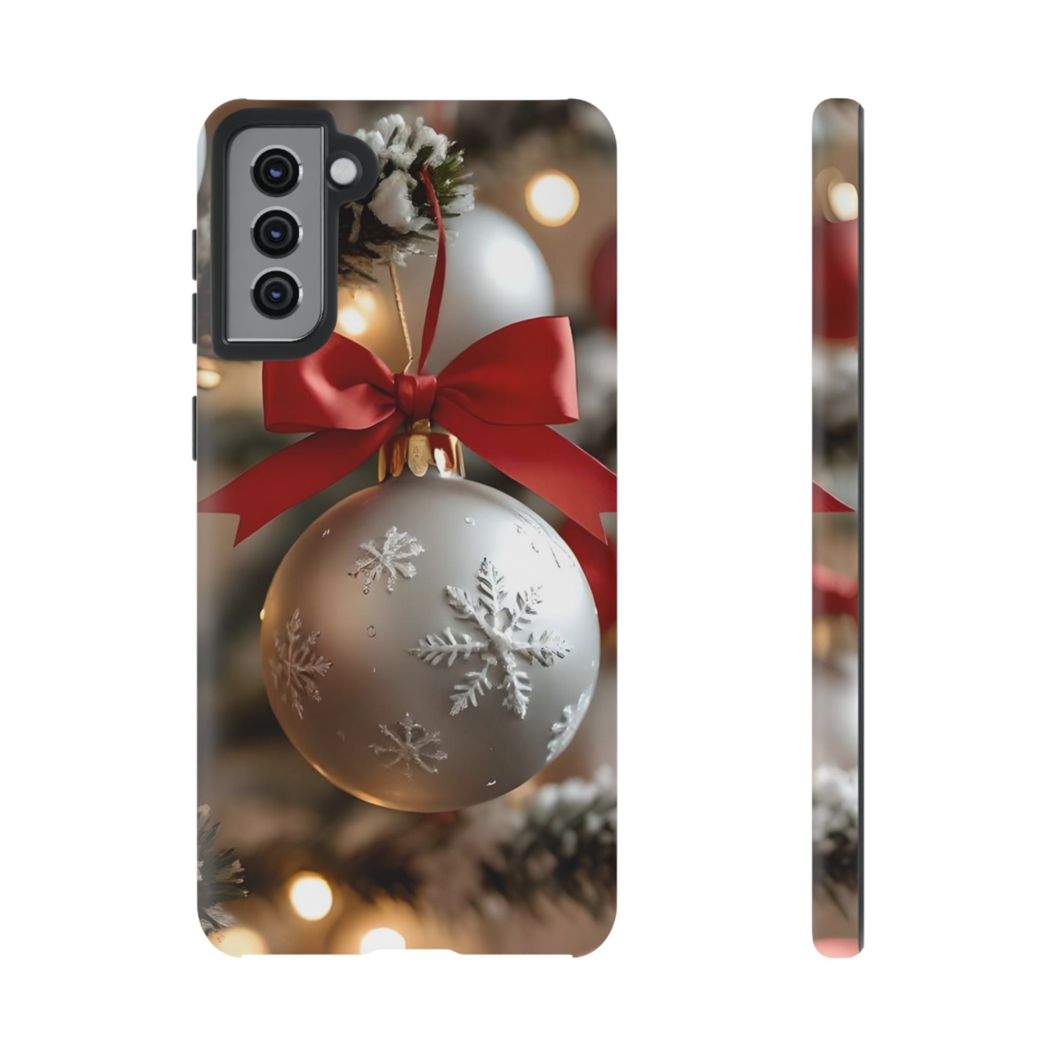 Christmas Phone Case with Seasonal Ornament Design, Festive Mobile Cover, Holiday Gift for Friends and Family, Winter Accessories, [...]