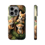 Étui de téléphone à imprimé bébé animal des bois