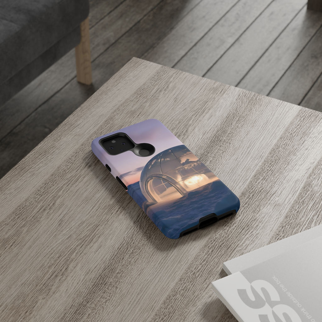 Arctic Igloo Twilight Snow Landscape, Phone Case