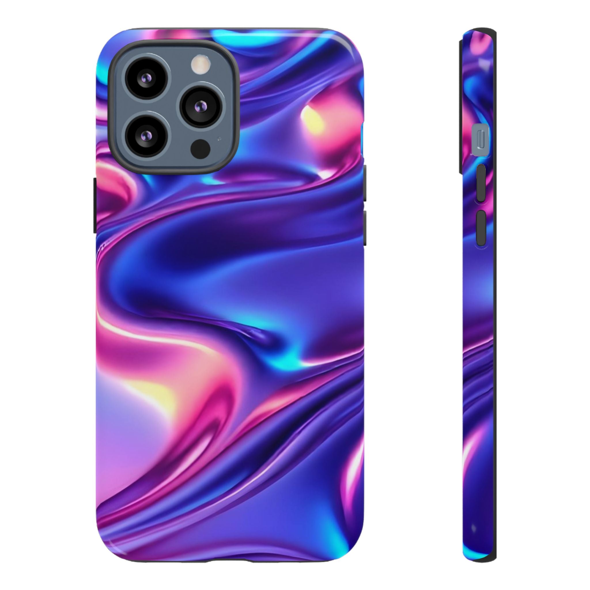 Vibrant Phone Case with Colorful Wave Design, Tough Phone Cover, Stylish Smartphone Case, Unique Gift for Her, Phone Accessories