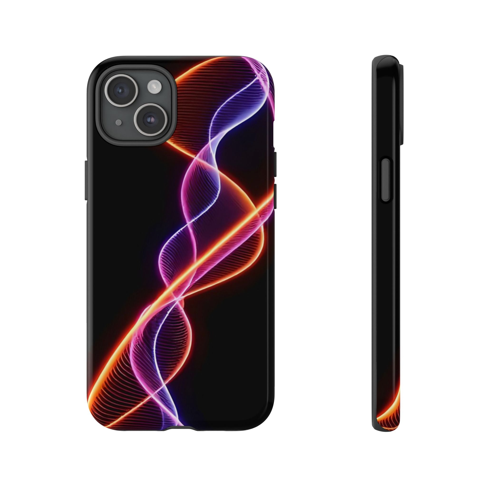 Vibrant Phone Case with Abstract Light Design, Artistic Phone Cover, Modern Tech Accessory, Gift for Tech Lovers, Personalized Phone Case