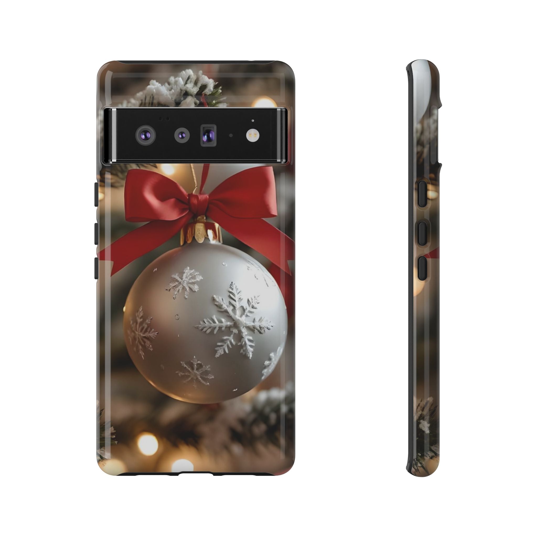 Christmas Phone Case with Seasonal Ornament Design, Festive Mobile Cover, Holiday Gift for Friends and Family, Winter Accessories, [...]