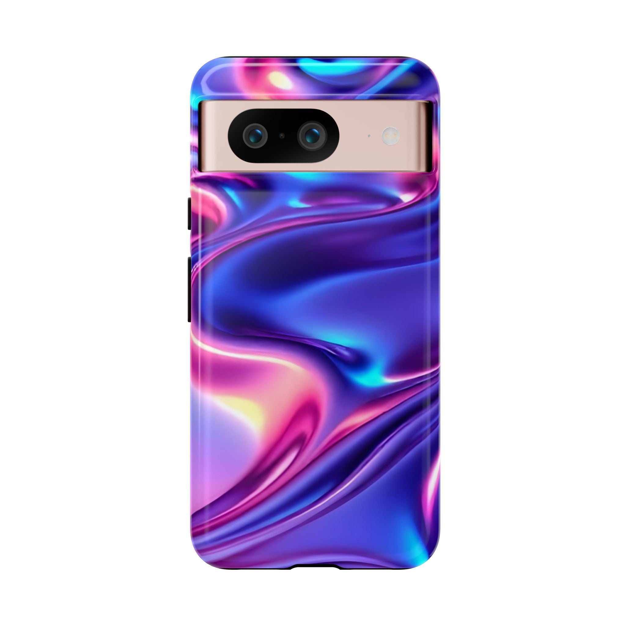 Vibrant Phone Case with Colorful Wave Design, Tough Phone Cover, Stylish Smartphone Case, Unique Gift for Her, Phone Accessories