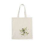 Dancing Skeleton with Leaves Print, Eco-Friendly Tote Bag