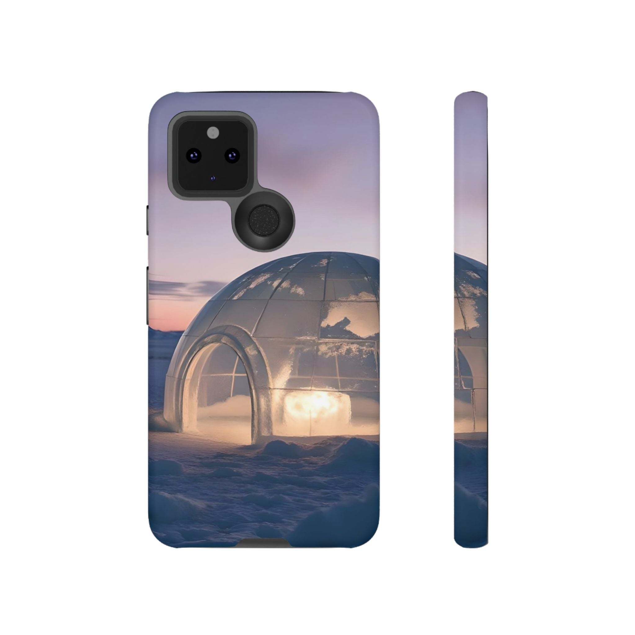 Stylish Phone Case with Igloo Design, Tough Cases for Outdoor Lovers, Unique Gift for Adventurers, Phone Cover for Winter, Protective Cases