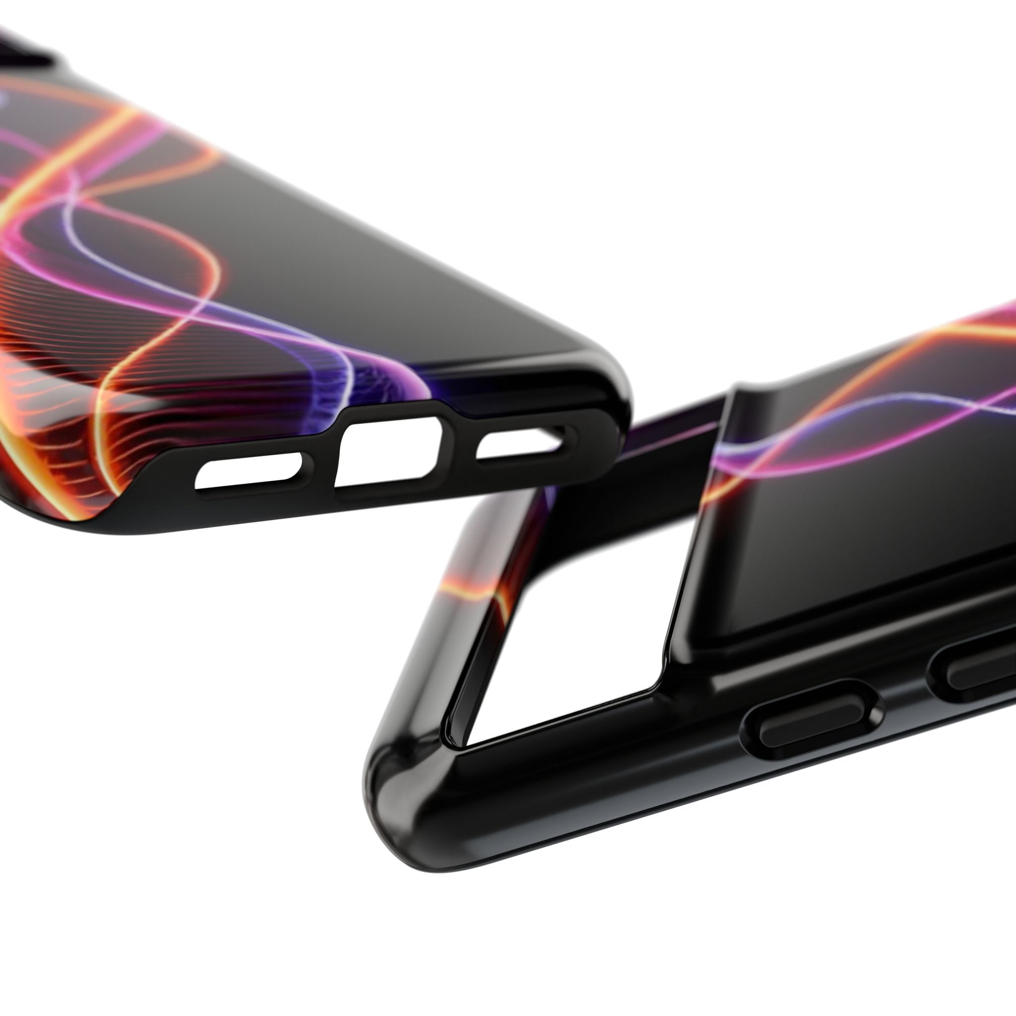 Vibrant Phone Case with Abstract Light Design, Artistic Phone Cover, Modern Tech Accessory, Gift for Tech Lovers, Personalized Phone Case