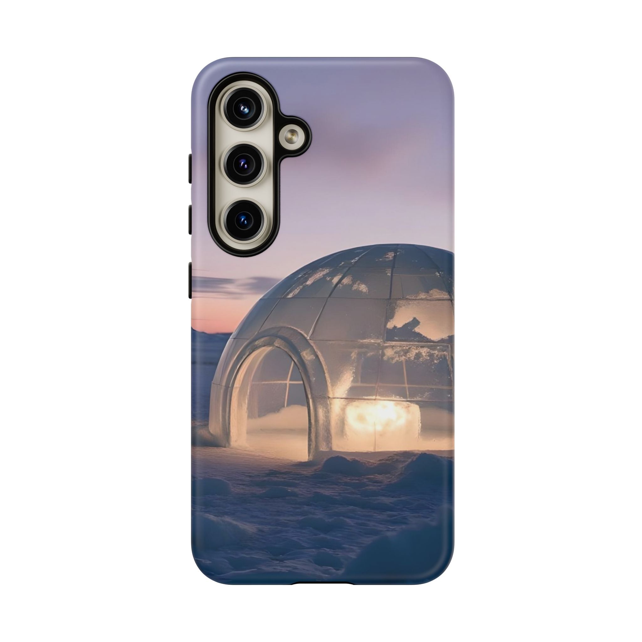 Stylish Phone Case with Igloo Design, Tough Cases for Outdoor Lovers, Unique Gift for Adventurers, Phone Cover for Winter, Protective Cases