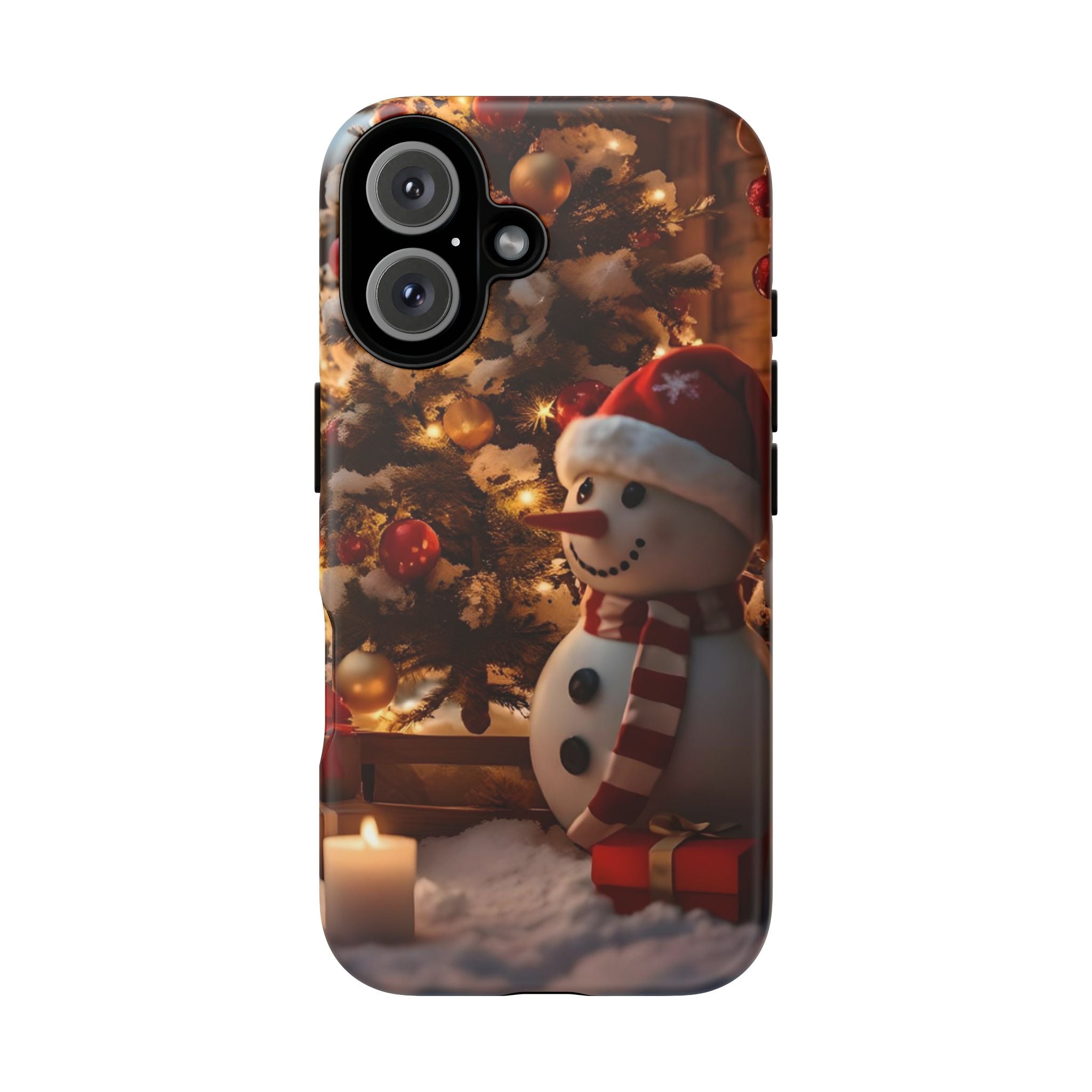 Christmas Snowman Phone Case, Tough Cases Cute Holiday Gift, Winter Aesthetic Phone Cover, Snowman Decor, Christmas Phone Accessories