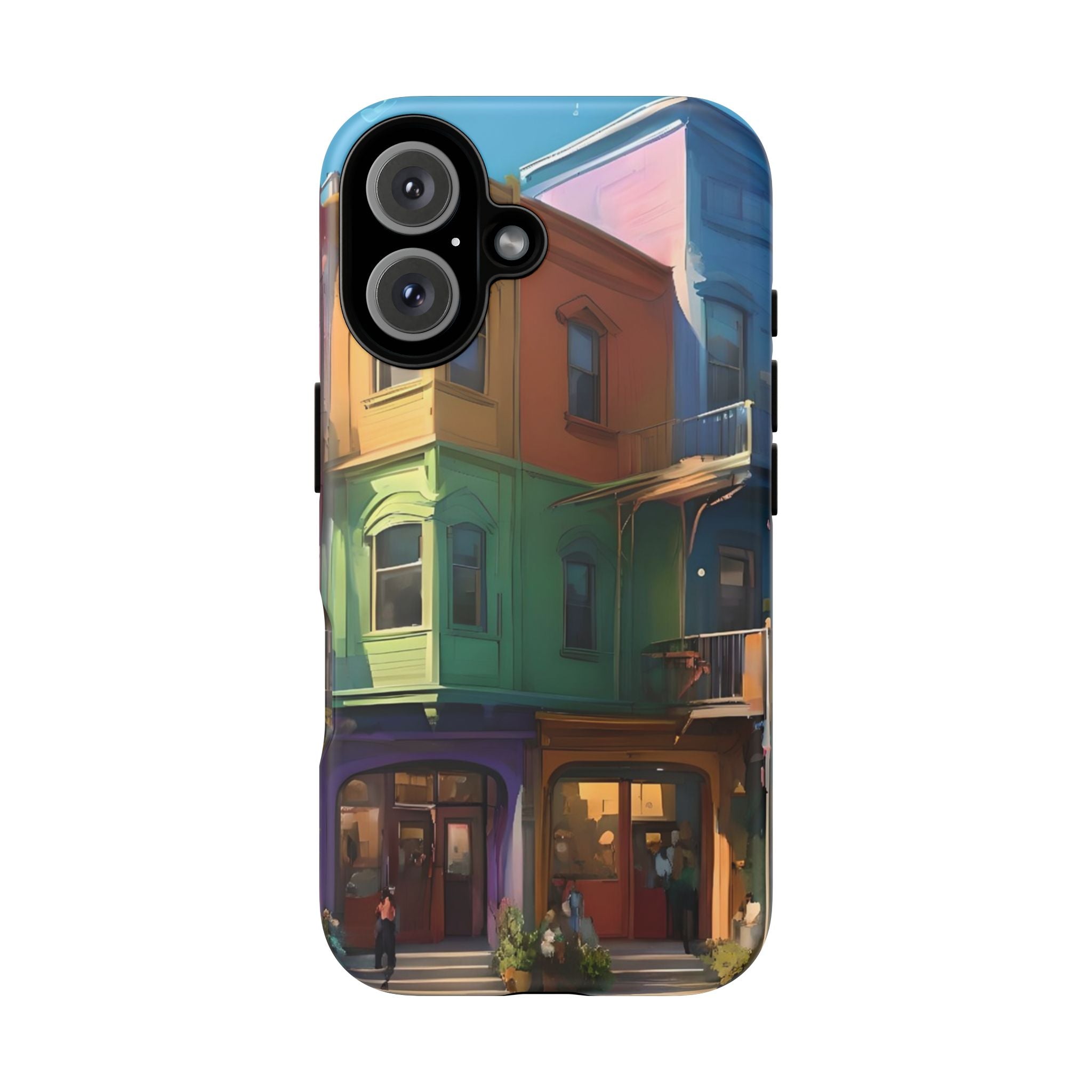 Colorful Phone Case with Artistic Cityscape Design, Tough Phone Cover, Unique Gift for Art Lovers, Vibrant Mobile Accessory, Perfect [...]
