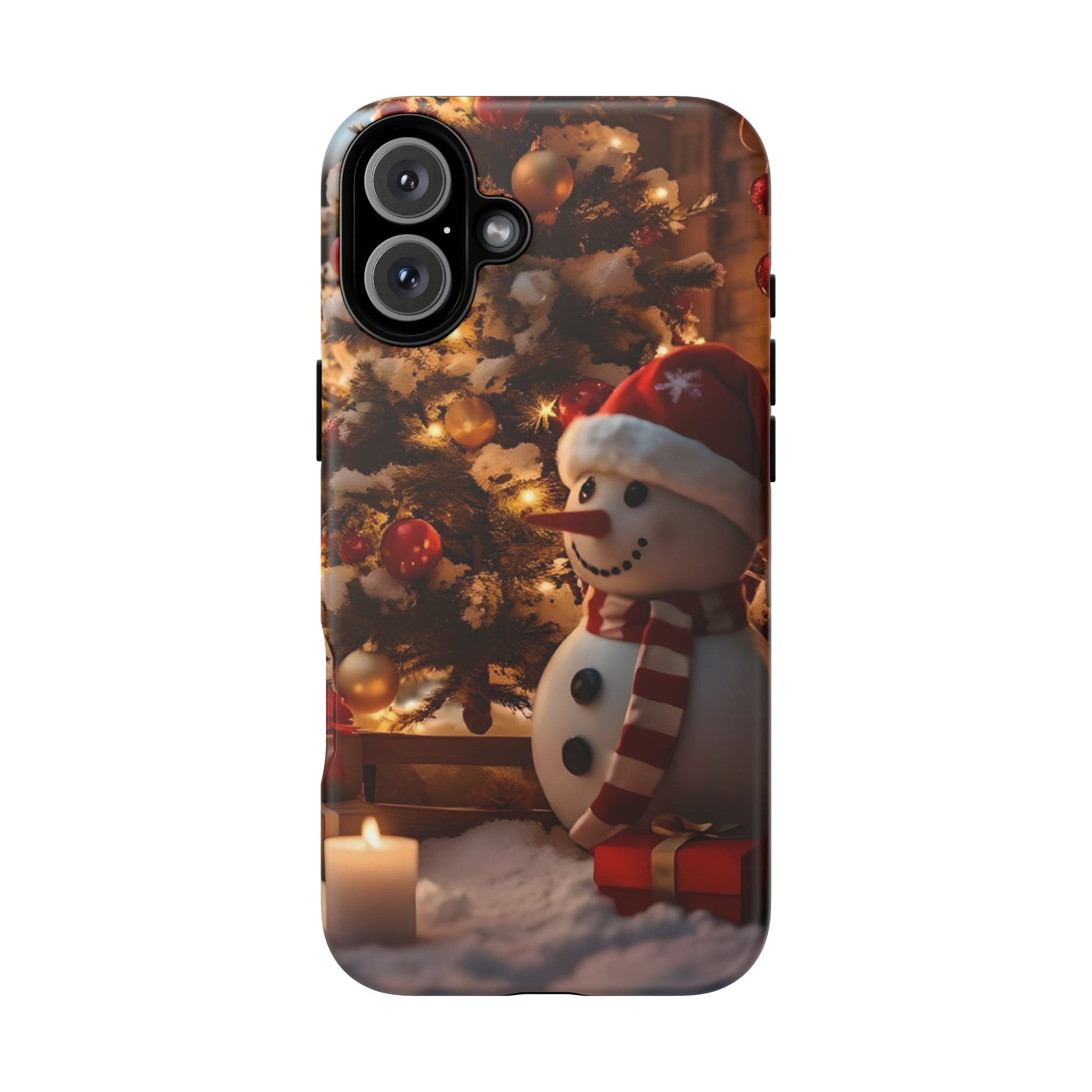 Christmas Snowman Phone Case, Tough Cases Cute Holiday Gift, Winter Aesthetic Phone Cover, Snowman Decor, Christmas Phone Accessories