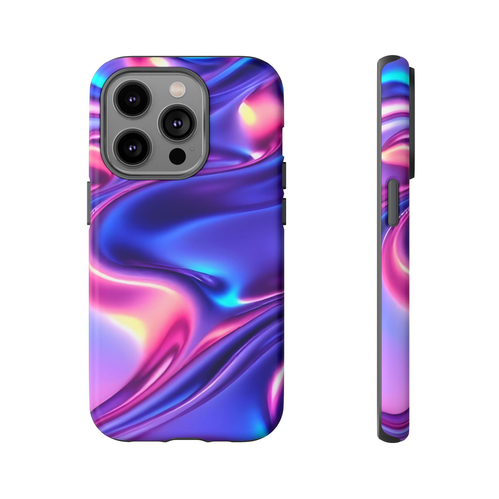 Vibrant Phone Case with Colorful Wave Design, Tough Phone Cover, Stylish Smartphone Case, Unique Gift for Her, Phone Accessories