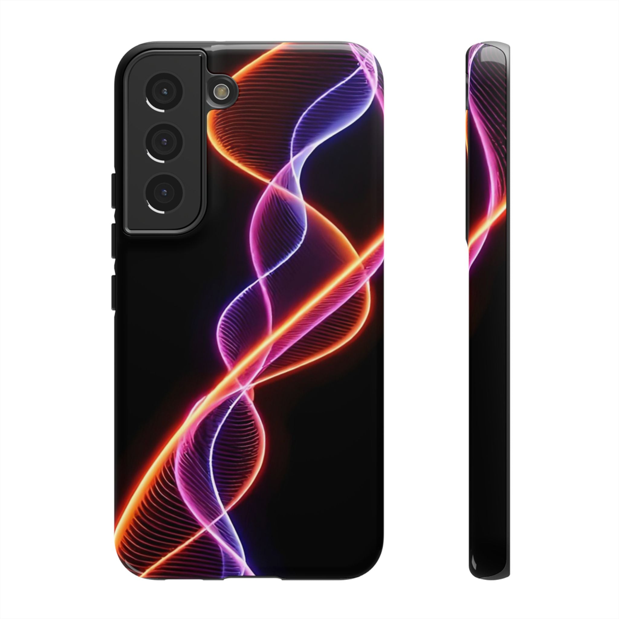 Vibrant Phone Case with Abstract Light Design, Artistic Phone Cover, Modern Tech Accessory, Gift for Tech Lovers, Personalized Phone Case