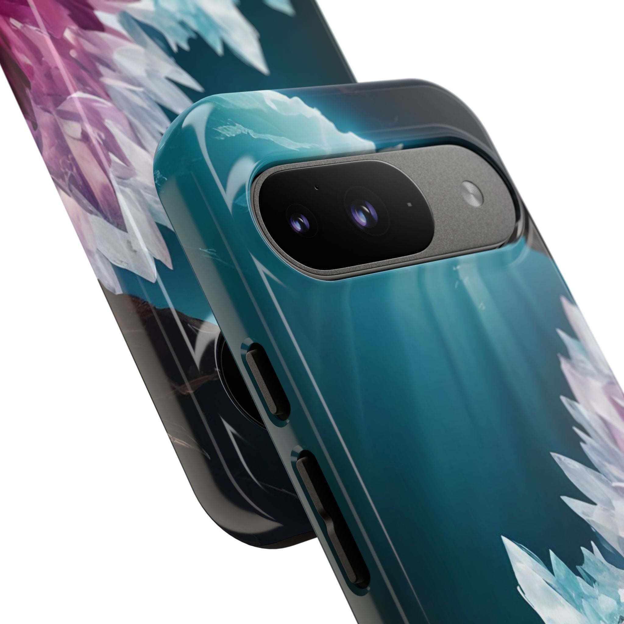 Colorful Crystal Cave Light Beam, Phone Case