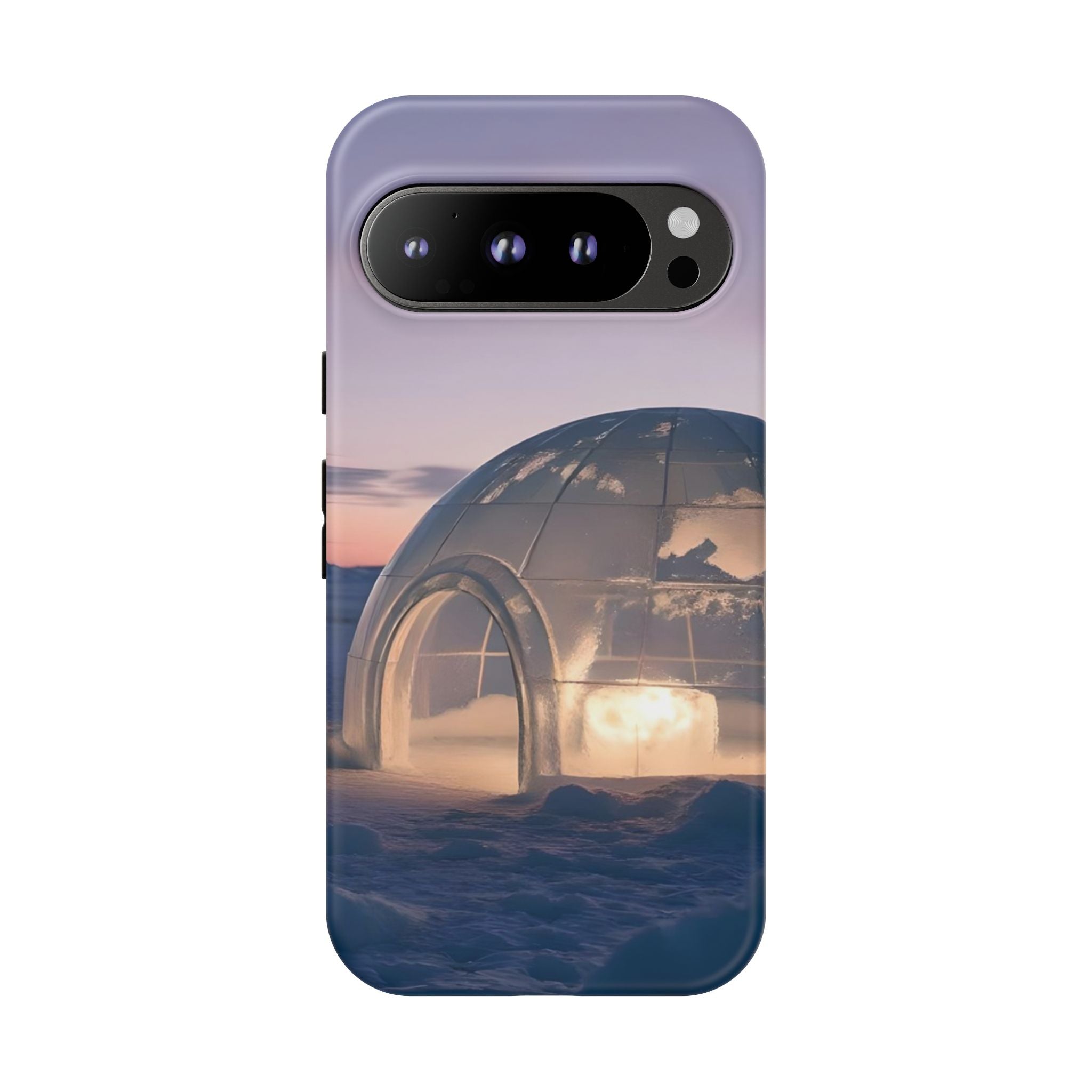 Stylish Phone Case with Igloo Design, Tough Cases for Outdoor Lovers, Unique Gift for Adventurers, Phone Cover for Winter, Protective Cases