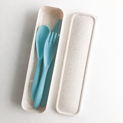 Reusable Wheat Straw Cutlery Set
