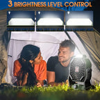 Portable Rechargeable Camping Fan - 7800mAh Battery, Cordless, USB Operated, Wireless, Hanging Hook-3